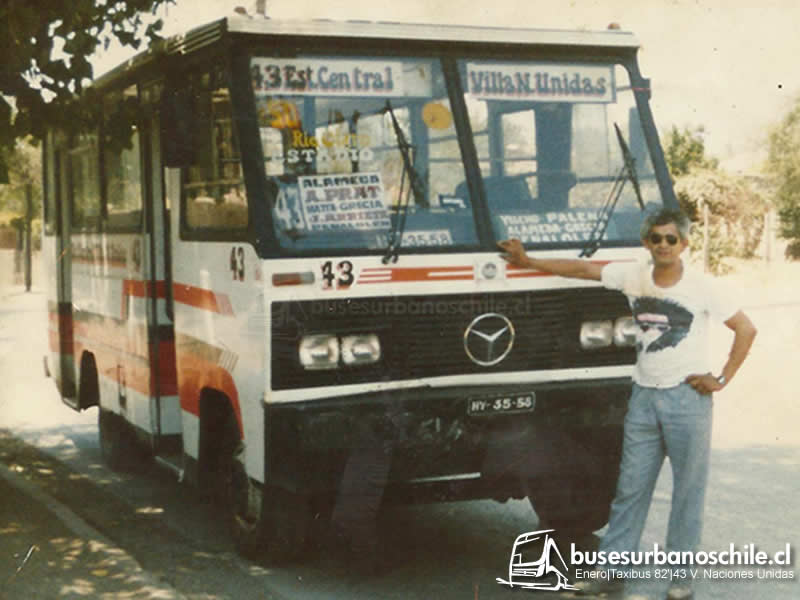 43 Est. Central V. Naciones Unidas | Enero Hns. Taxibus 82' - M. Benz LP-813