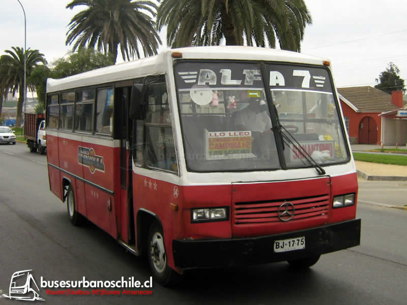 Buses Amanecer S.A. | Carrocerias Rauter Taxibus 86' - M. Benz LP-808