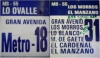 Letreros Metrobus 55 Ida y Vuelta